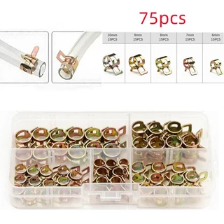 เหล็กรัดท่อ 75/115 ชิ้น แคลมป์รัดท่อสปริง สำหรับท่อน้ำมัน ท่อน้ำ ท่อแอร์ สายยาง รถยนต์ งานช่าง