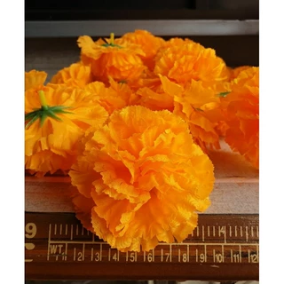 ดอกดาวเรืองร้อยมาลัยขนาดใหญ่10ซม100ดอก160บาท