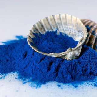ผงสาหร่ายสไปรูลิน่าสีฟ้า 50 กรัม ( Blue Spirulina Powder ) แท้100%