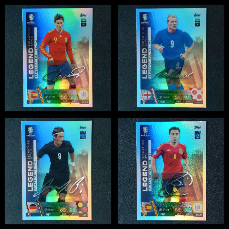 การ์ดฟุตบอล ยูโร 2024 แมตช์แอทแทค ใบลายเซ็นตำนาน ( LEGEND SIGNATURE STYLE TOPPS EURO 2024 MATCH ATTAX SOCCER CARD )