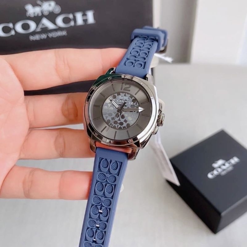 🇺🇸 ของแท้​ 💯 % นาฬิกา​ Coach Boyfriend สายซิลิโคน​ 14543978