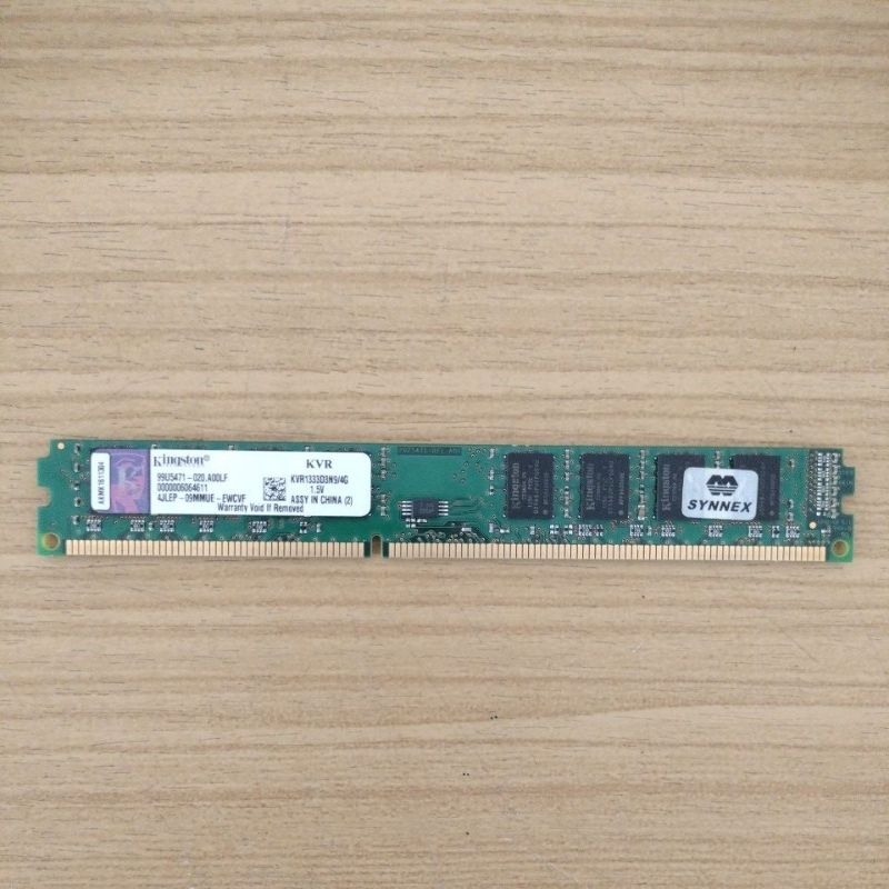 RAM PC   Kingston DDR3 4GB  บัส 1333MHz (เทสผ่านก่อนส่ง มีผลเทสให้) ประกัน30วัน