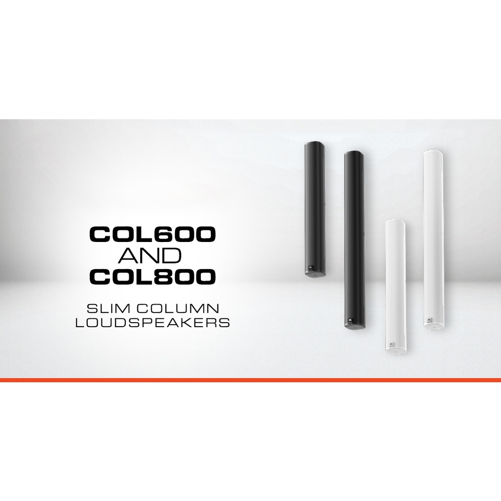 JBL COL Series ลำโพงคอลัมน์ วูฟเฟอร์แบบ Racetrack (5 นิ้ว x 2.25 นิ้ว) 2 ดอกและ4 ดอก