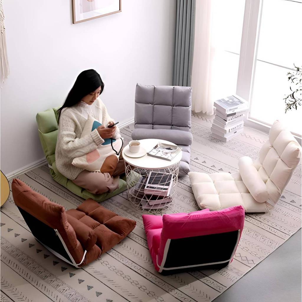 SOFA ญี่ปุ่น ปรับเอนได้ 5 ระดับ โซฟาญี่ปุ่น 18 เหลี่ยม ปรับนั่ง นอนได้
