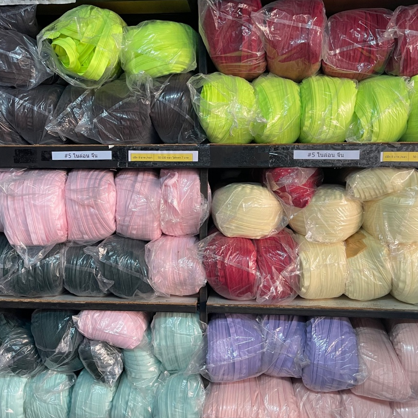 ์Nylon ซิปไนล่อนเบอร์ 5  สีพาสเทลเกรดพรีเมี่ยม