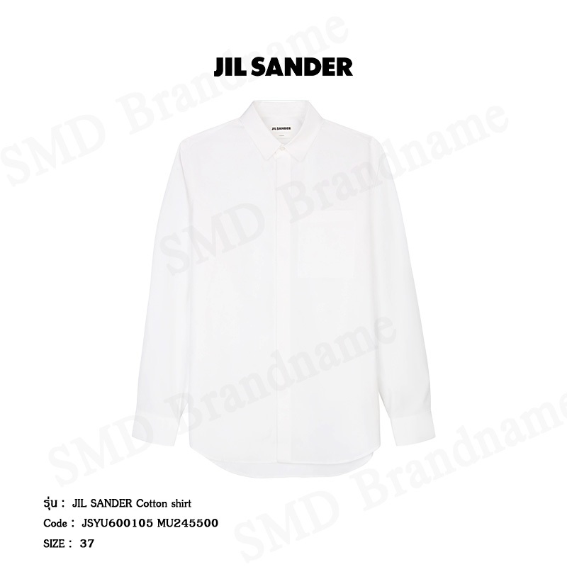 Jil Sander เสื้อเชิ้ตแขนยาว รุ่น JIL SANDER Cotton shirt Code: JSYU600105 MU245500