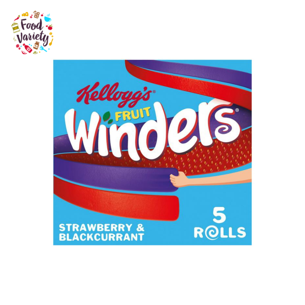 [Best Before 7-Oct-2026]Kellogg's Fruit Winders Doubles Strawberry & Blackcurrant Rolls 85g