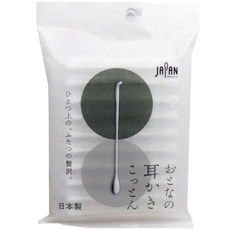 2in1 cotton buds+ear pick คอตตันบัดส์+ไม้แคะหู ญี่ปุ่น 50ชิ้น