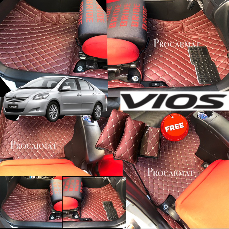 🎁(แถม!!หมอนรองคอ+เบลท์+รองเเขนตรงรุ่น)Vios2008~2012 คัดเกรดหนังมาผลิต ส่งตรงกับโรงงาน(มีสินค้าพร้อมส่ง)