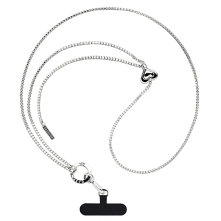High version CASETiFY Love Metal Long Hanging Chain Small Fragrant Pearl Shoulder Strap Chain Leather Phone Hanging Stra