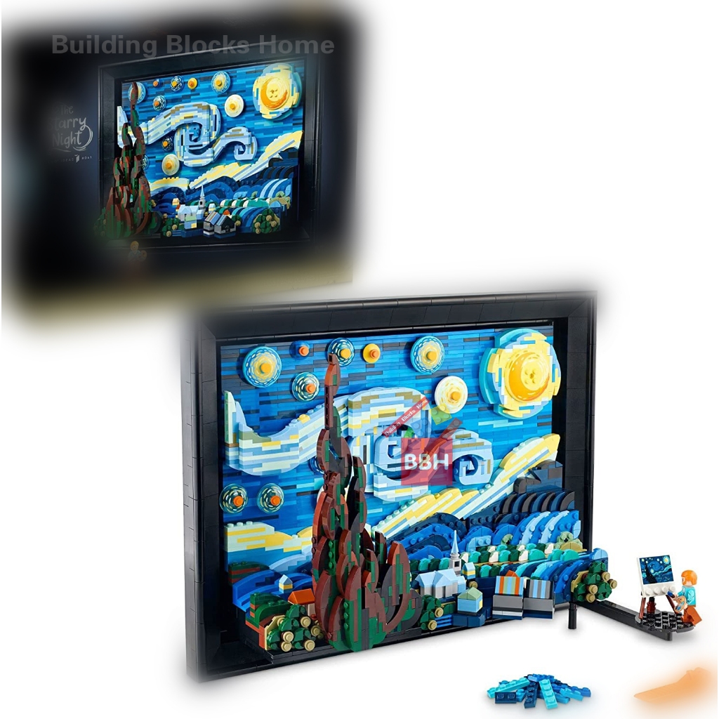 ⚡จัดส่งตลอด 24 ชั่วโมง ⚡Compatible with lepin bricks Vincent Van Gogh The Starry Night 21333（ 2316+PCS）