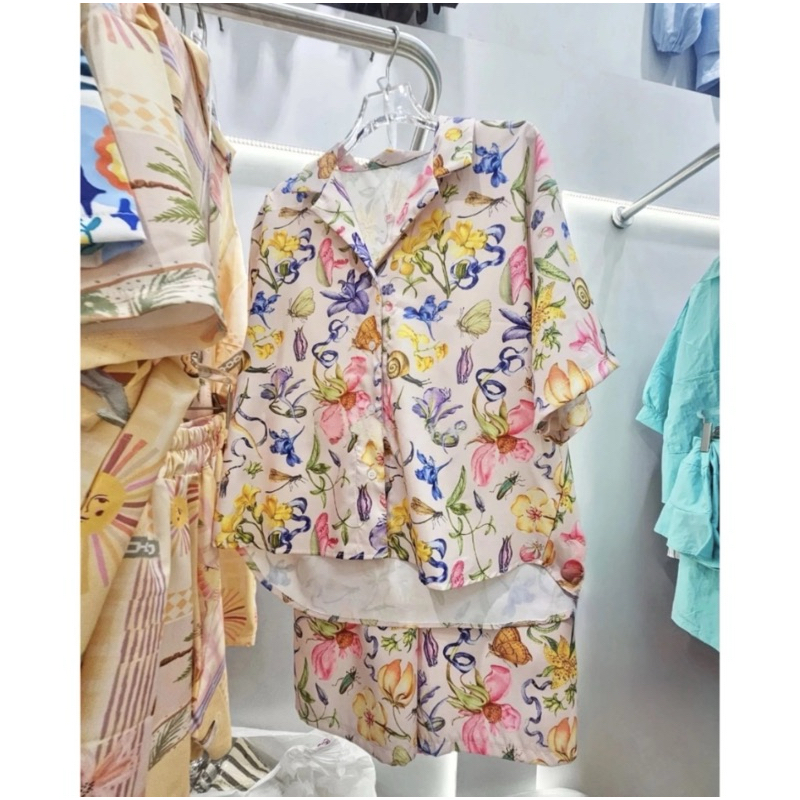 NIFTY FIFTY - 🔥SALE🔥ชุดเซ็ตเสื้อเชิ้ต+ขาสั้น ผ้าดีมากงานพรีเมี่ยม (ลายสวยไม่ซ้ำใคร)