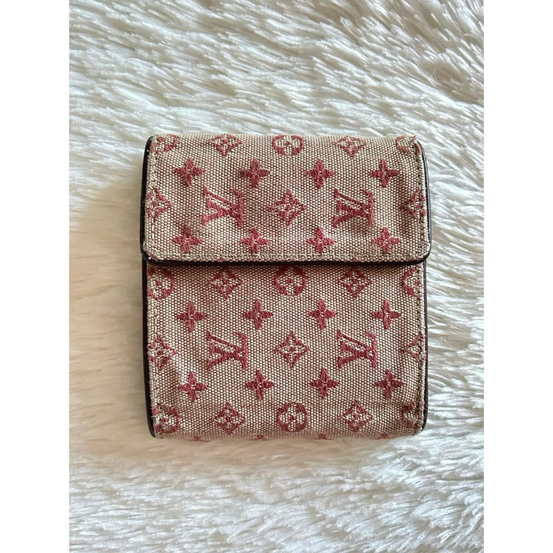 lv elise mini lin wallet