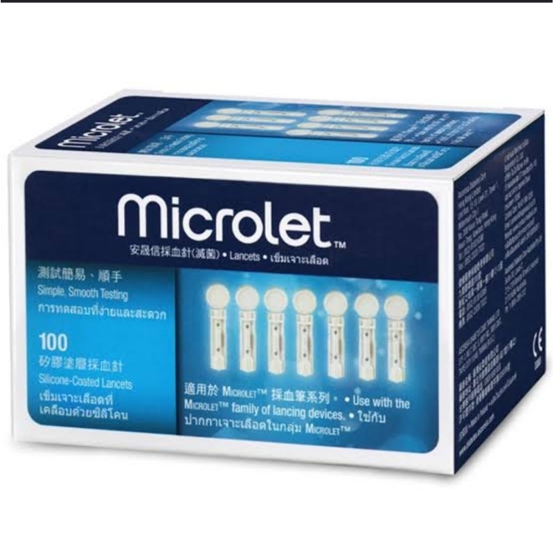 เข็มเจาะเลือด Microlet Contour 100 ชิ้น