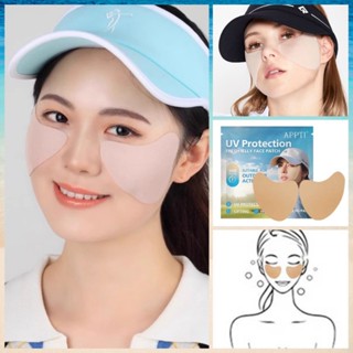 🌈 แผ่นแปะกันแดด หน้ากาก กันแดด กันฝุ่น UV แปะแก้ม ออกกำลังกา…