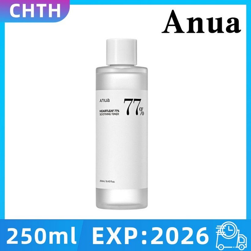 EXP:2026 ANUA : HEARTLEAF 77% SOOTHING TONER 250 ml โทนเนอร์พี่จุน Reduce acne rashes ผิวแสบแดง