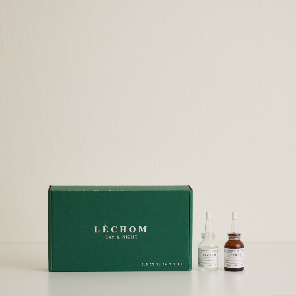 (1 set 2ขวด) Lerchom Day&Night Serum Humec เซรั่ม เลอโฉม กลางวันและกลางคืน