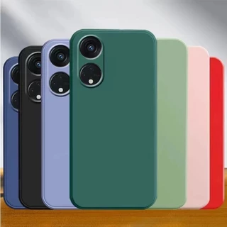 เคสโทรศัพท์ซิลิโคนขอบตรงแบบนุ่ม สำหรับ Oppo A79 A98 A18 A38 A58 A78 A17 A17K A5Pro A3Pro A3X A3 กันกล้อง เคสกันกระแทก