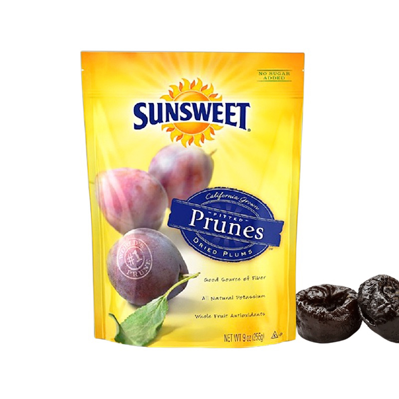 Sunsweet prunes gold 227g. fl ซันสวีท พรุน ลูกพรุนไม่มีเมล็ด