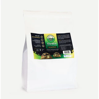 Proudny Tordes อาหารเต่าบกสูตรเยื่อใยสูง ลดกรดยูริก Reduce Uric Acid | ขนาด 2 กิโลกรัม (Refill)