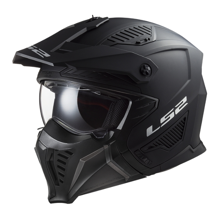 LS2 Helmets - Drifter OF606 Solid Matt Black - หมวกกันน็อคเปิดหน้า
