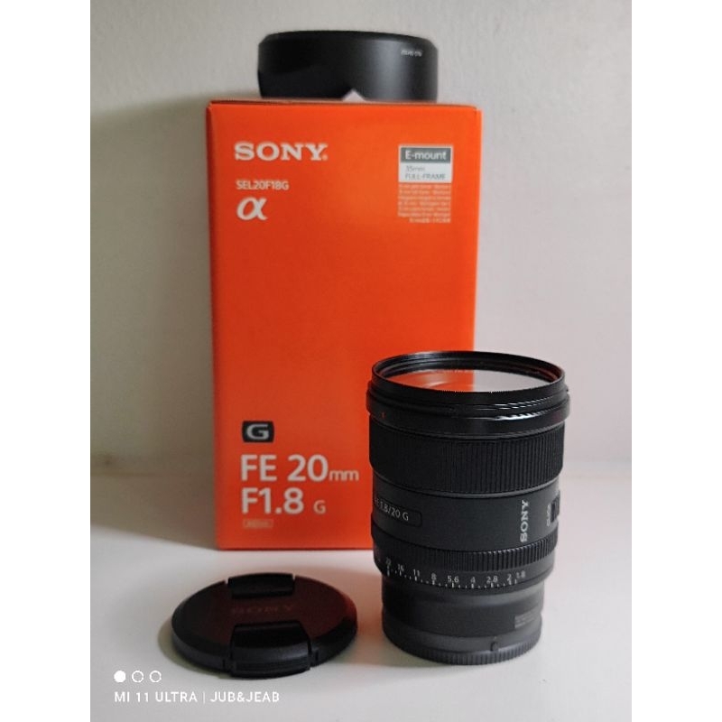 Sony lens 20 mm. f1.8