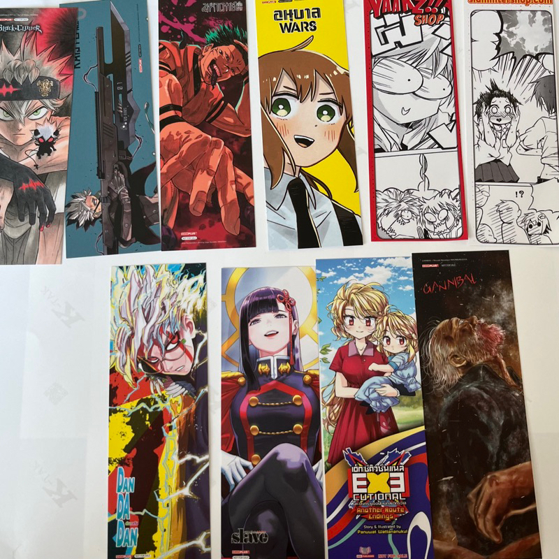 ที่คั่นหนังสือ สำนักพิมพ์ Siam Inter Comics Jujutsu kaisen,Dandadan,Kaijyu