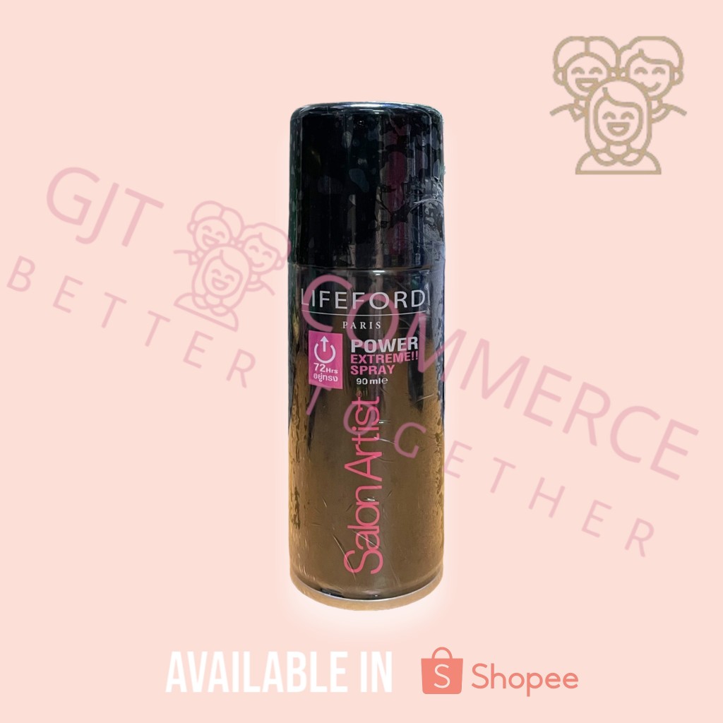 ไลฟ์ฟอร์ด ซาลอน อาร์ตติสท์ พาวเวอร์ เอ็กซ์ตรีม สเปรย์ 90 มล. (Lifeford Paris Salon Artist Power Extreme Spray 90 ml.)