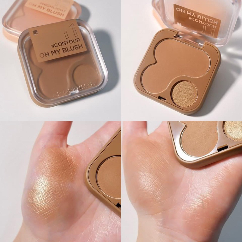บลัชออนไร้ฝุ่น 2P Original Oh My Blush 4.3g #11 Contour.
