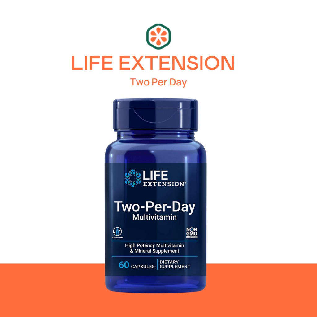 Life Extension Two Per Day - Multivitamin l ไลฟ์ เอ็กซ์เทนชั่นวิตามินรวม บำรุงร่างกาย 60 แคปซูล