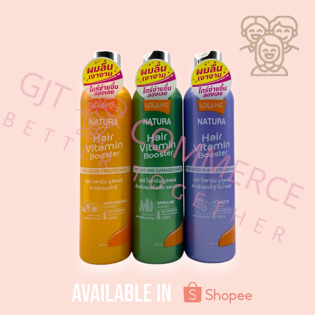 โลแลน เนทูร่า แฮร์ ไวตามิน บูสเตอร์ 250 มล. (Lolane Natura Hair Vitamin Booster  250 ml.)