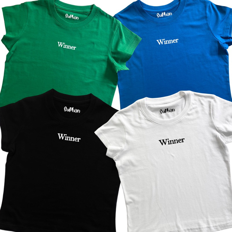 💥chicchi.cshop | เสื้อยืด babytee ลาย winner สินค้าพร้อมส่ง