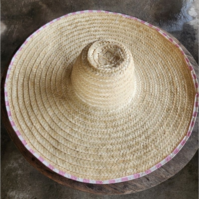 หมวกสานไม้ไผ่ทรงปีกบานขนาด 5  นิ้ว,8 นิ้ว - รูปที่ 5