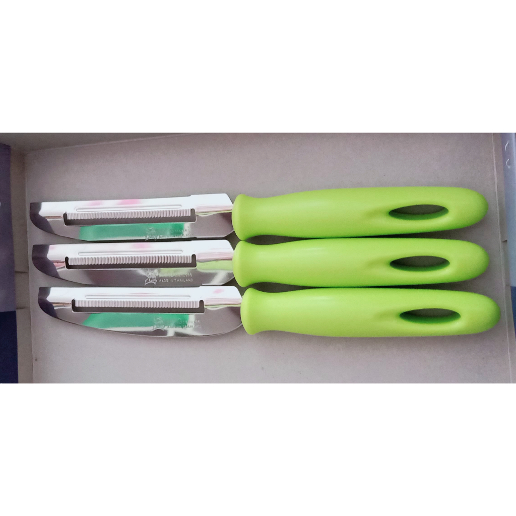 ที่ปอกผลไม้2คม ตราไวกิ้ง ด้ามเขียว สินค้าราคา/ชิ้น #สำหรับมือขวา