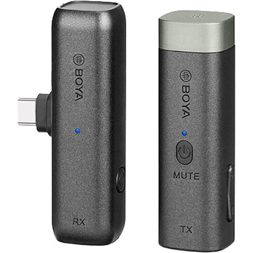 BOYA BY-WM3U Digital True-Wireless Microphone System for Android Devices, Cameras, Smartphones (2.4 GHz) by Fotofile