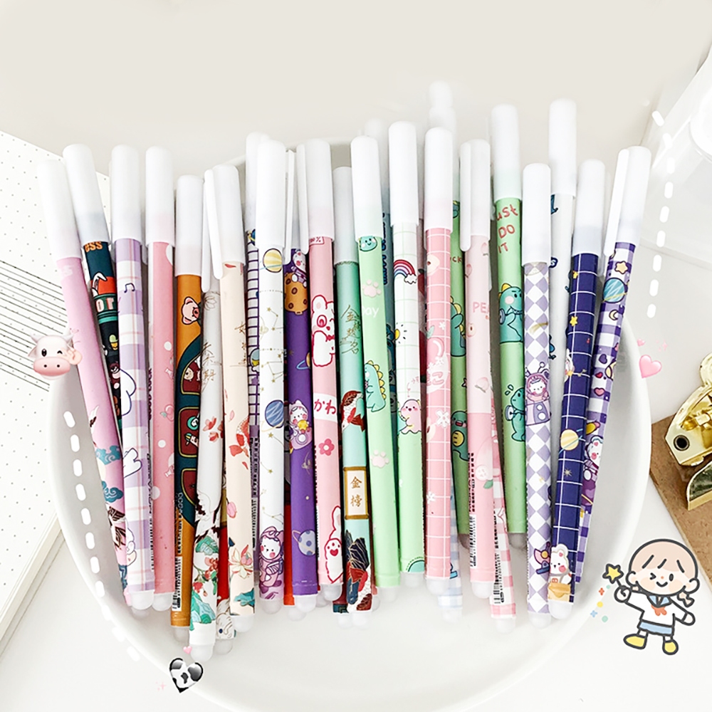 🔥ถูกที่สุด การันตี🔥ปากกาลบได้ หมึกสีน้ำเงิน ลายการ์ตูนน่ารัก ✔️ พร้อมส่ง ปากกาเจลลบได้ เครื่องเขียน - รูปที่ 4