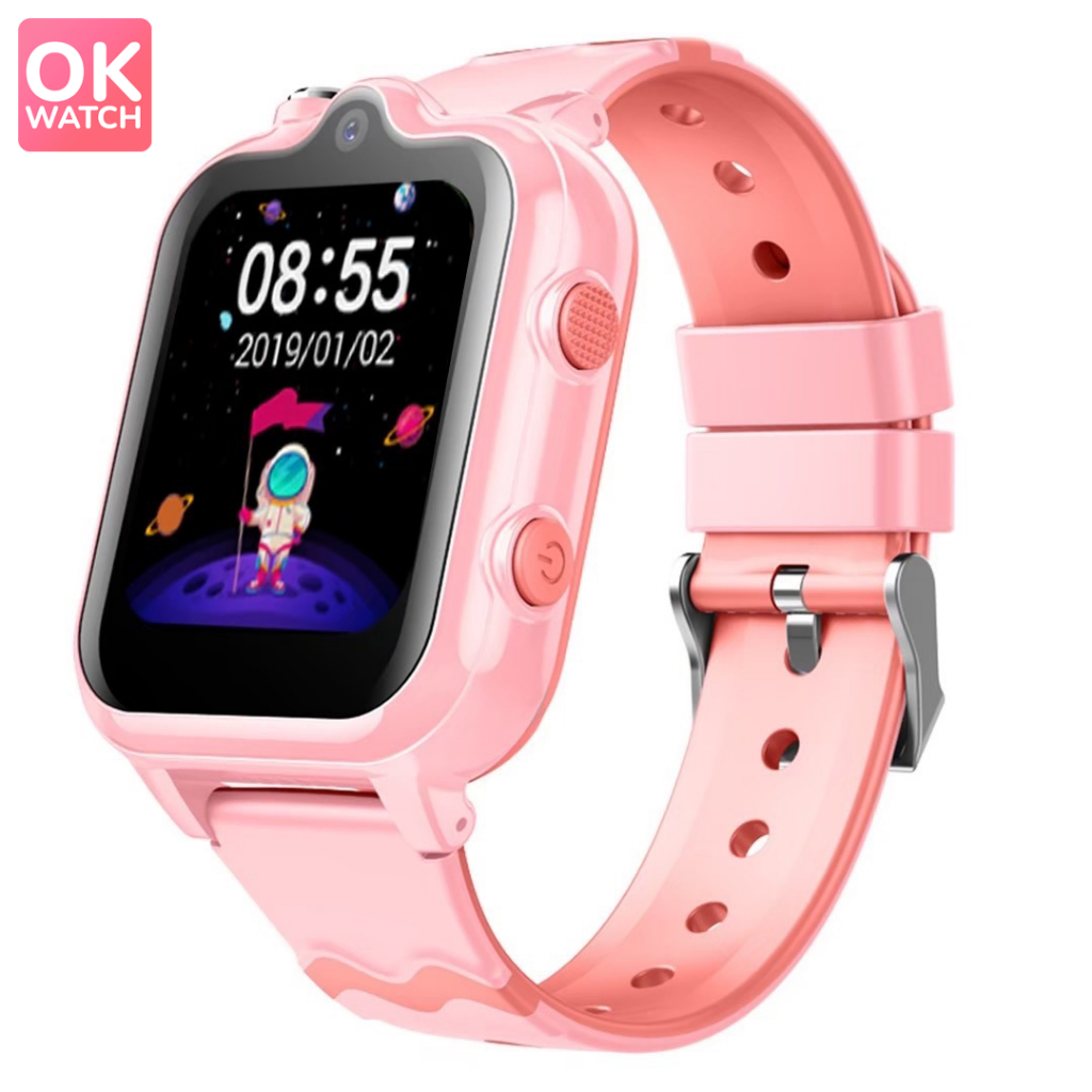 Ok Watch นาฬิกาป้องกันเด็กหาย Wonlex New Model T18 PRO ดูกล้องวงจรปิด CCTV 2 ตัว
