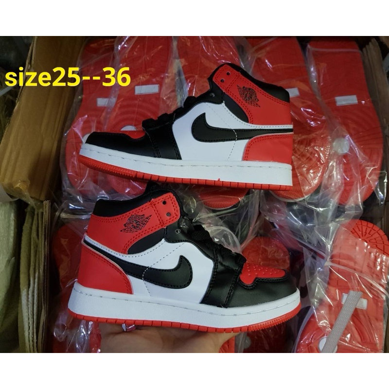 For kids Air 1 รองเท้าผ่าใบเด็ก (25…36) เด็กผู้หญิงผู้ชายเบาใส่สบายแบบสวม