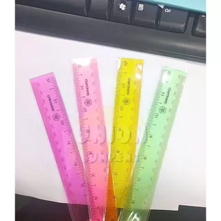 (USP)📍ถูกที่สุด📍 (กล่อง72ชิ้น) STANDARD Ruler สแตนดาร์ด ไม้บรรทัด PVC คละสี บาง ใส 12นิ้ว (72ชิ้น/กล่อง)