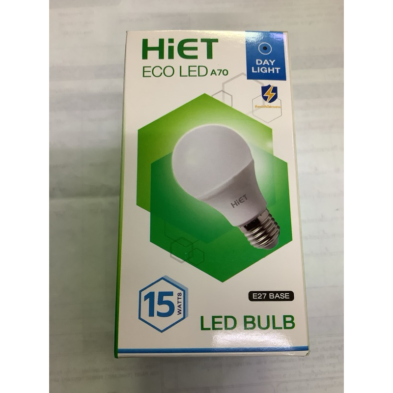 หลอดไฟประหยัดไฟLEDบับ15W.HIETแสงขาว