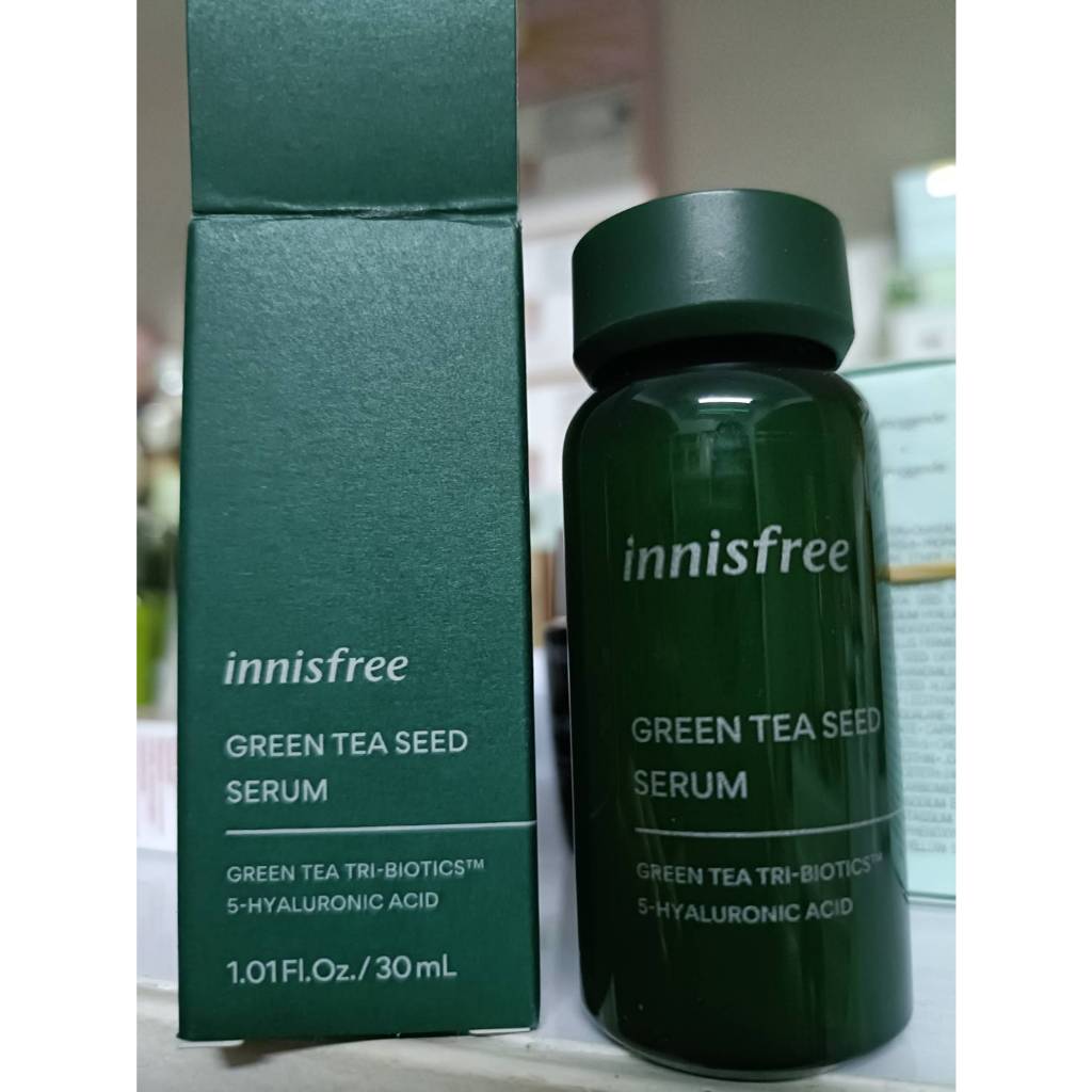 มีกล่อง 30ml ของแท้ 100% Innisfree Green Tea Seed Serum 30mL อินนิสฟรี เซรั่ม เข้มข้น Green Tea Tri Biotic มีประสิทธิภาพ