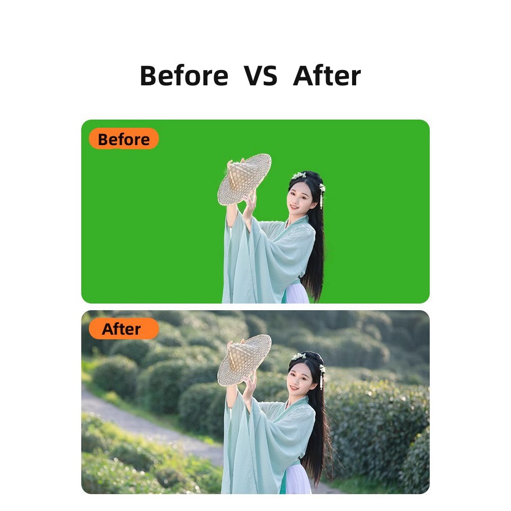150X200 ฉากเขียว green screen ฉากถ่ายรูป ไลฟ์สด สตรีมเกมส์ กรีนสกรีน ฉากถ่ายรูป ผ้าเขียว Roll up ไฟสตูดิโอ camera stand