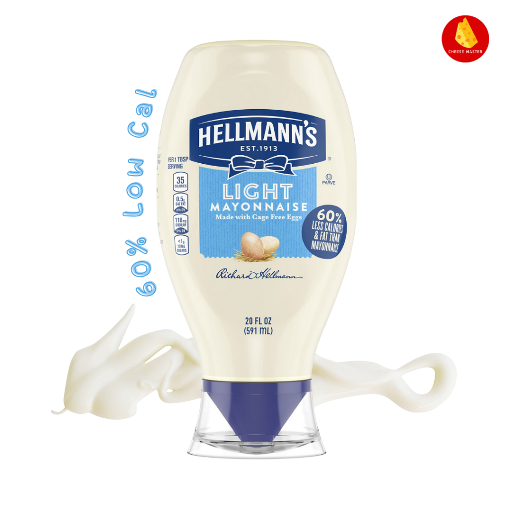 มายองเนส แคลต่ำ เฮลแมนส์ ไลท์  250 มล. Hellmann's Light Squeezy Mayonnaise 250Ml Low Calories