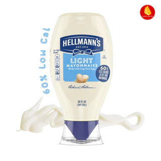 มายองเนส แคลต่ำ เฮลแมนส์ ไลท์ 250 มล. Hellmann's Light Squeezy Mayonnaise 250Ml Low Calories