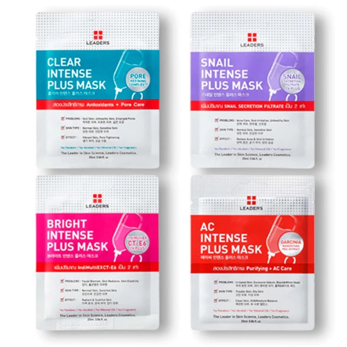 Leaders Intense Plus Mask 25ml. แผ่นมาส์กหน้า thumbnail 3