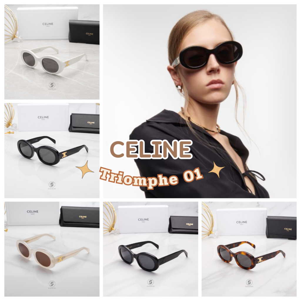 แว่นกันแดด Celine Triomphe 01 CL40194U ของแท้ประกันศูนย์ไทย