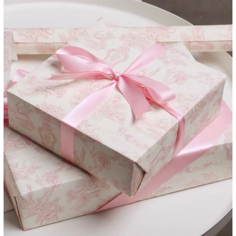พร้อมส่ง กระดาษห่อของขวัญ ดอกไม้ สไตล์คลาสสิค ลายดอกไม้ 复古风牛皮包装纸