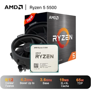 CPU (ซีพียู) AMD RYZEN 5 5500 3.6GHz (SOCKET AM4) รับประกัน 3 - Y