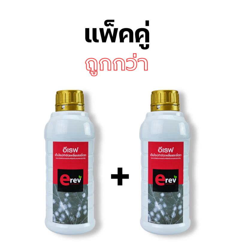 จุลินทรีย์แก้ปัญหาเพลี้ยและเชื้อรา แบบปลอดภัย (แพ็คคู่สุดคุ้ม)