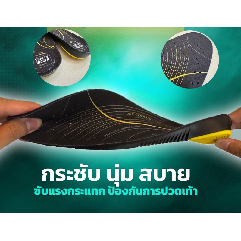 Premium แผ่นรองเท้าเพื่อสุขภาพ รุ่น SJ เกรดพรีเมียม